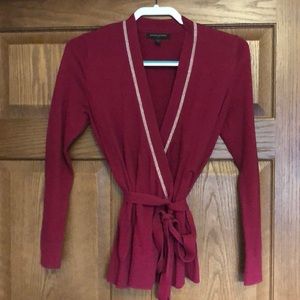 Wrap around plum sweater from Banana Republic. Size small. Gently used